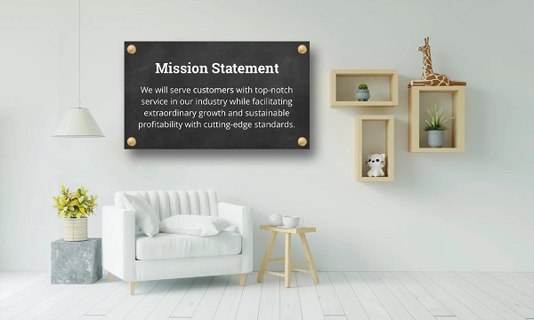 Mission Statement Signage